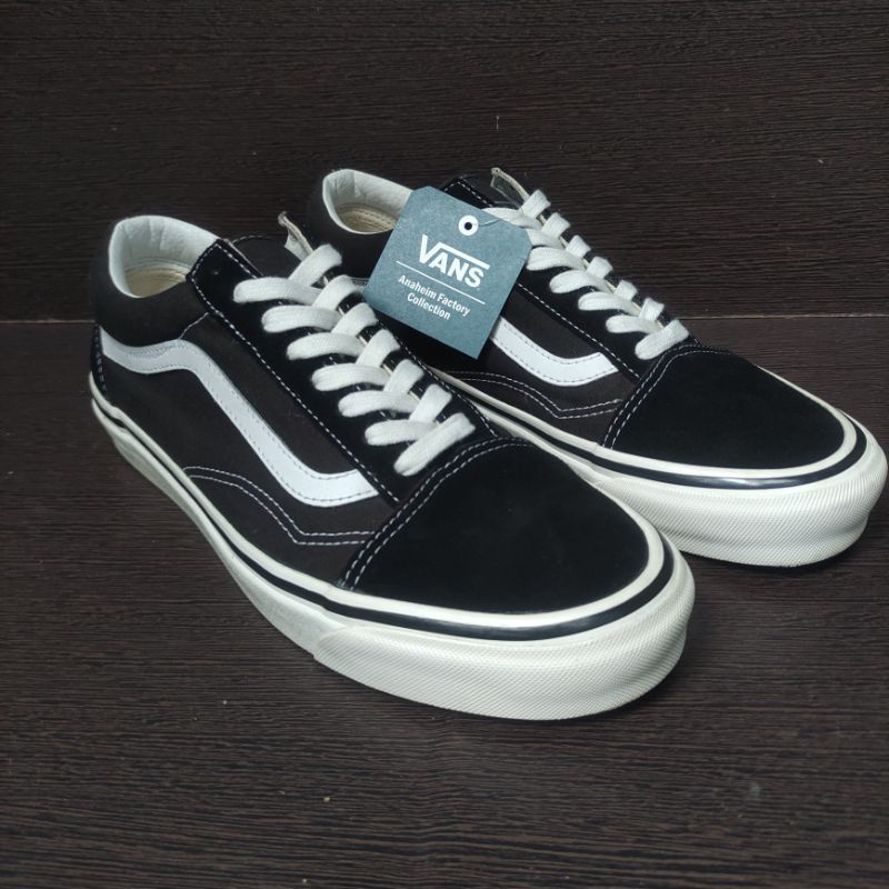 Vans Old Skool OG Anaheim factory DX Black white 100% Original resmi store PT Navya