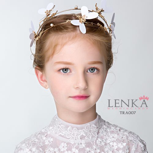 [STOK TERBATAS] Aksesoris Tiara Pesta Emas Anak l Lenka - TRA007