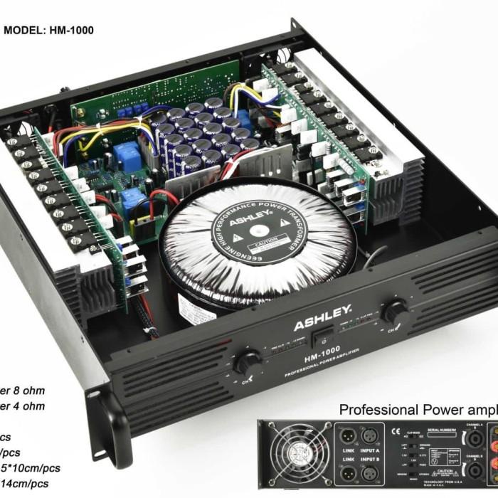 Power Ashley Hm 1000 Original Amplifier Class H Hm1000 Class H New