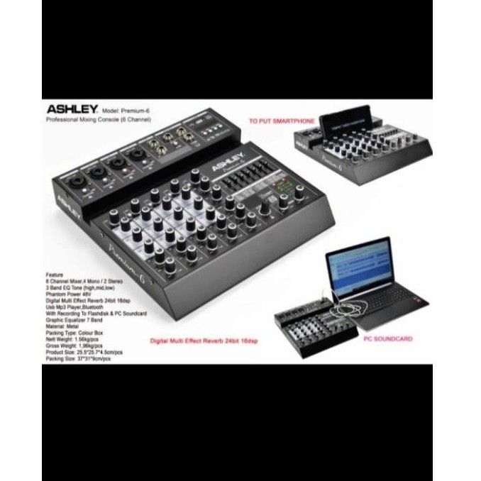 Mixer Audio Ashley Premium 6