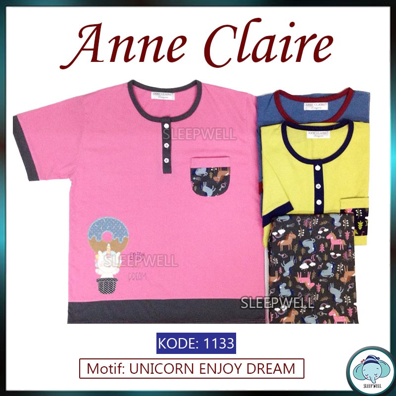 ANNE CLAIRE Piyama ALL SIZE Baju Tidur  Kaos  CELANA  