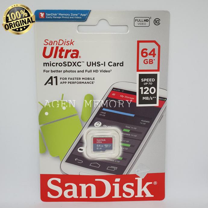 Jual Memory Card Microsd Micro Sd Sandisk Ultra Class Gb Gb A