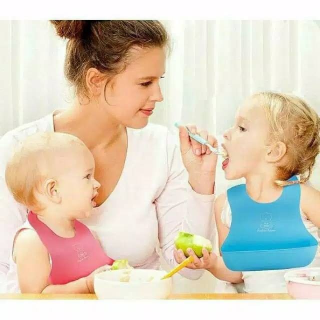 Sugarbaby premium Slaber silicone BIB Xl Tatakan makan bayi size ukuran besar celemek bayi