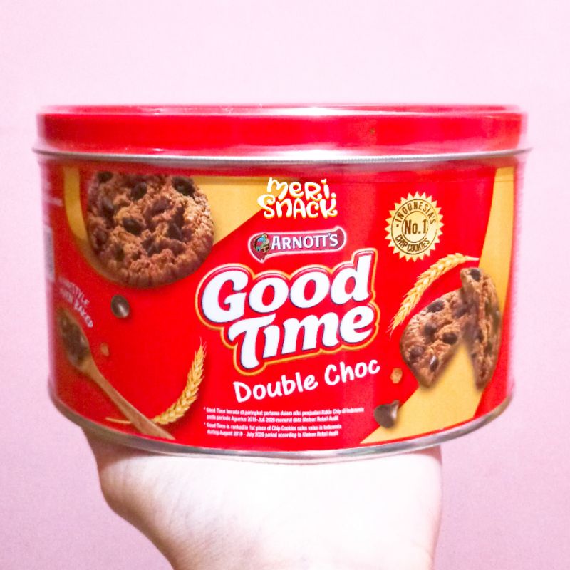 

Good Time Double Choc Cookies Kukis 149gr Kaleng