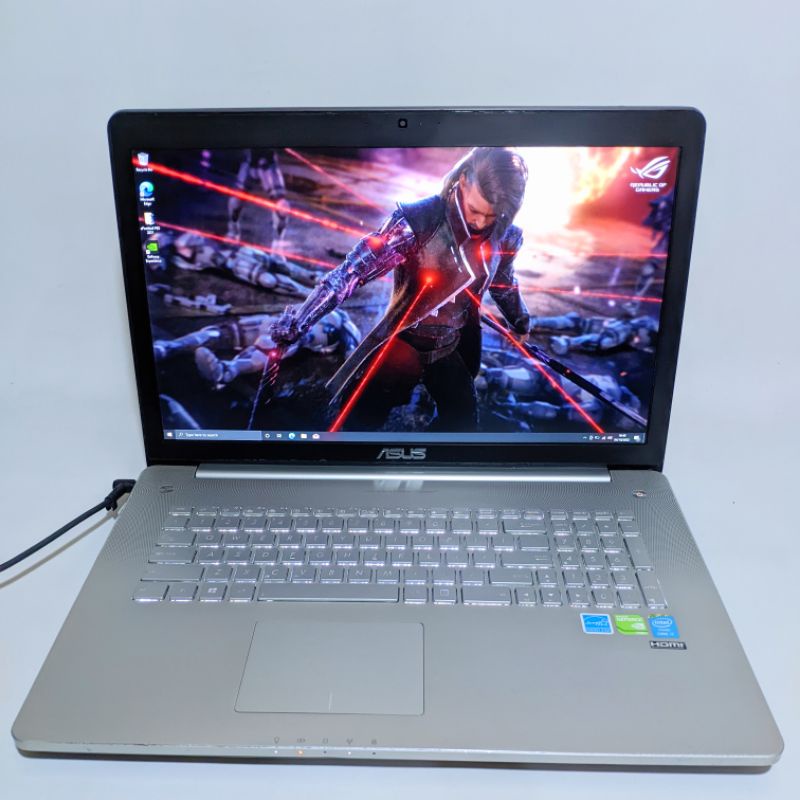 laptop gaming/editing 17inc asus n750J - core i7 4700Hq - ram 16gb Dual vga Nvidia vram 4gb