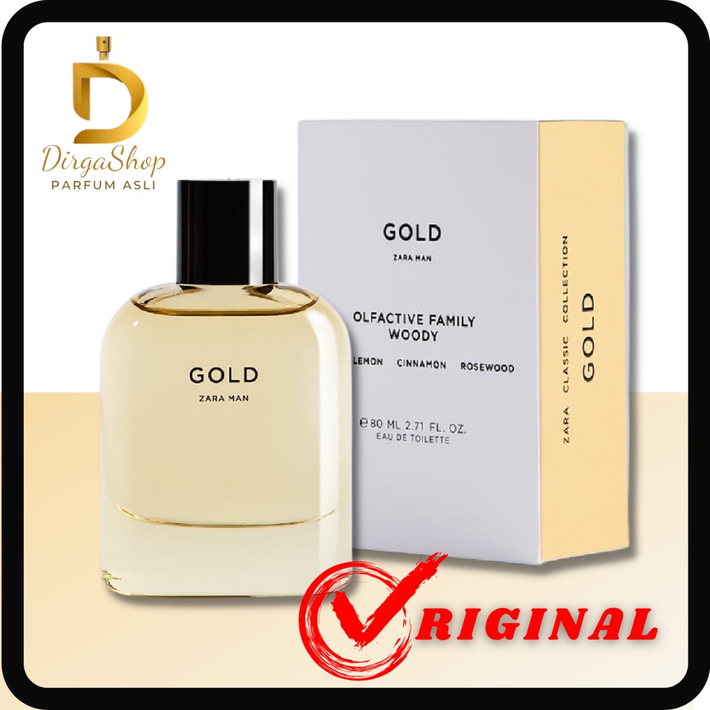 Parfum Zara Man Gold For Men EDT Box Segel Original