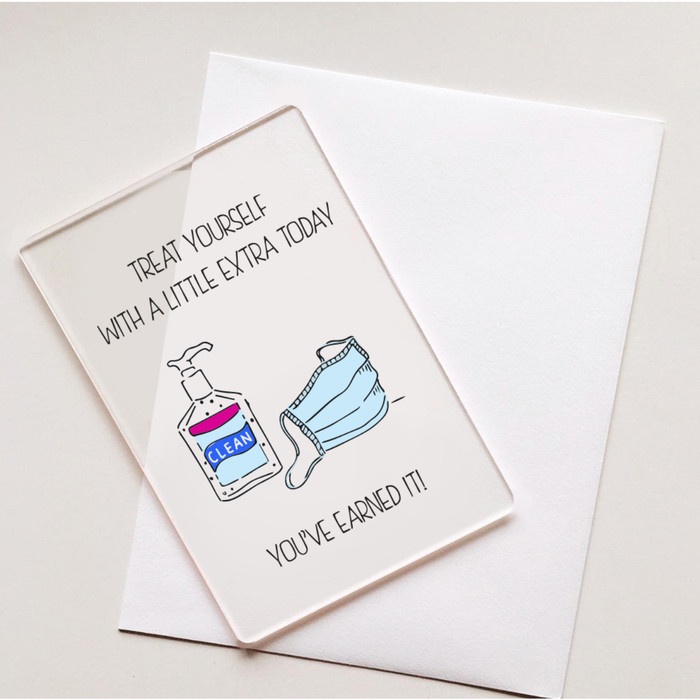 

Acrylic Quarantine Birthday Card Funny | Kartu Ucapan Akrilik Lucu Elegan