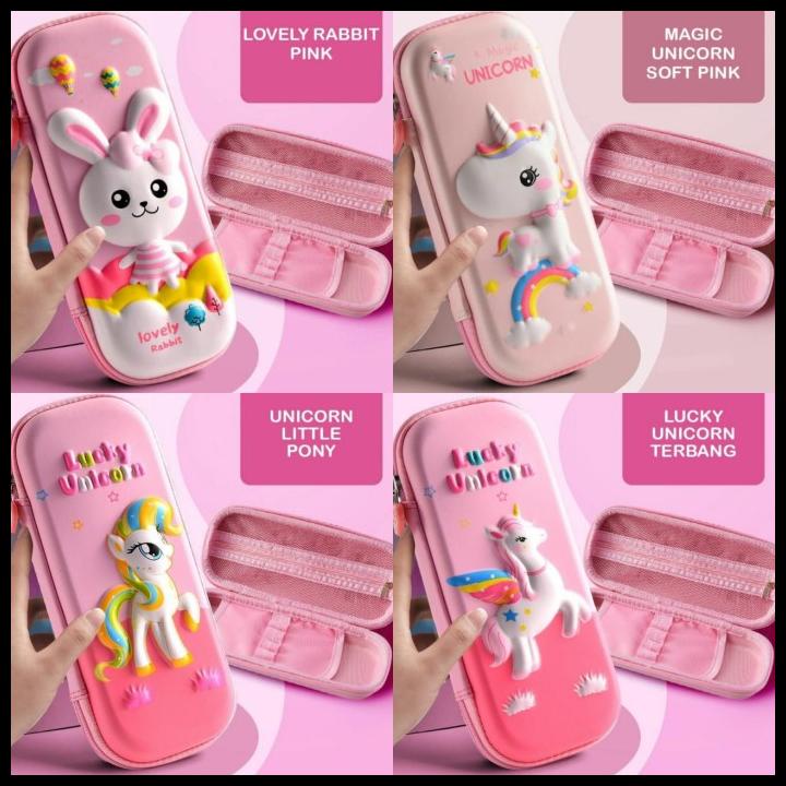 

Kotak Pensil Unicorn 3D Timbul Tempat Pensil Anak Perempuan Kelinci