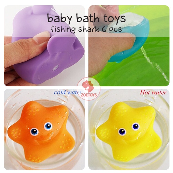 Zoetoys Baby Bath Toys - Fishing Shark | Mainan Mandi Bayi | Mainan Edukasi Anak