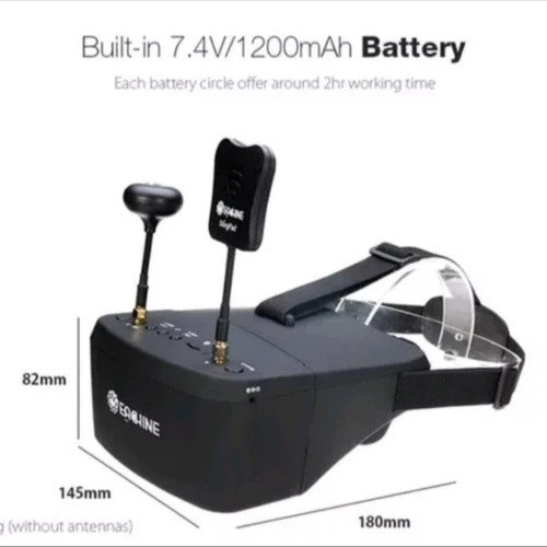 eachine EV800D 40CH 5.8G Diversity Goggles with DVR 5 inch