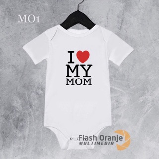 Jumper Nama  Bayi  Sablon Baju  Anak  Custom  Mom Mother Mama 