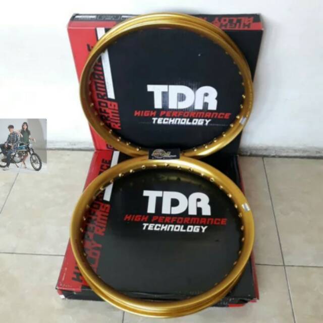 velg tdr u shape gold 160 dan 140