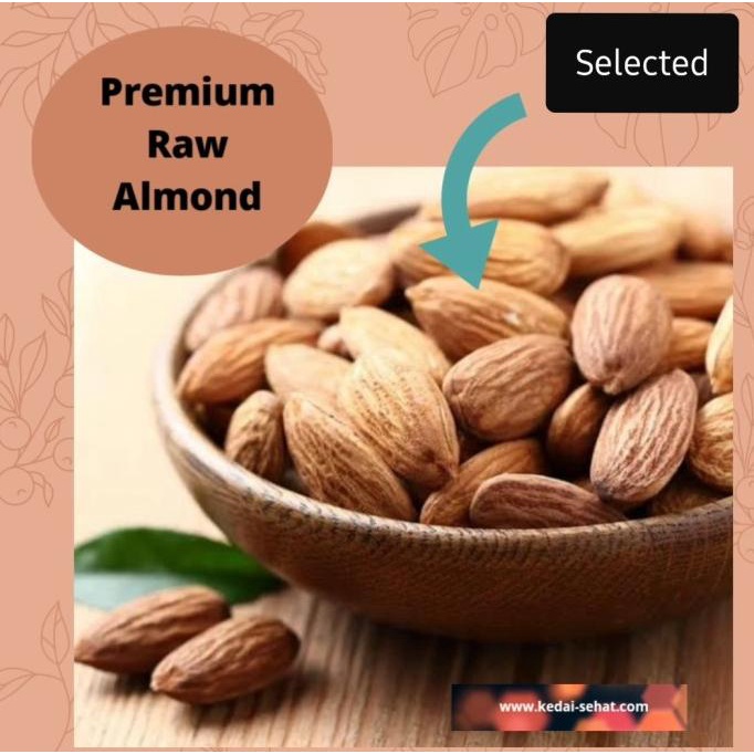 

Raw Almonds (Almond Mentah) 1kg