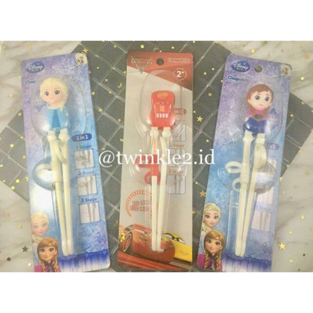 Training Chopstick Mickey Minnie  / Sumpit Anak / Sumpit Frozen Elsa Anna / Sumpit Latih Anak