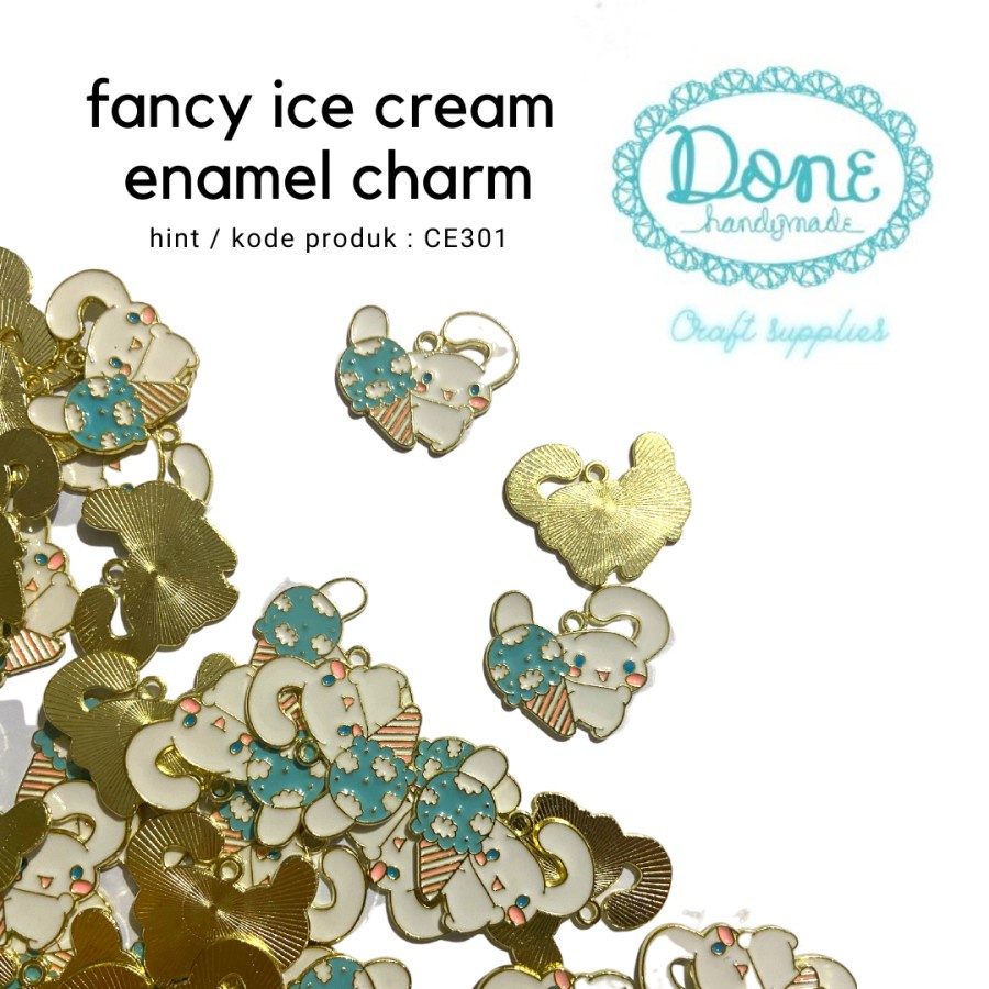 ice cream charm enamel pernak pernik handphone souvenir CE301