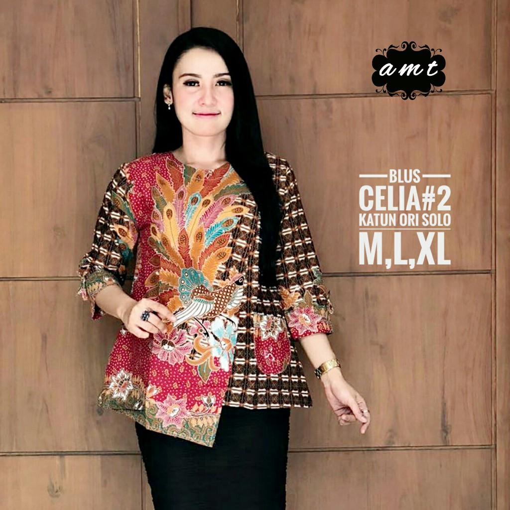 Batik Solo Blus Celia 2 GSeri AMT Batik Amanah Surakarta