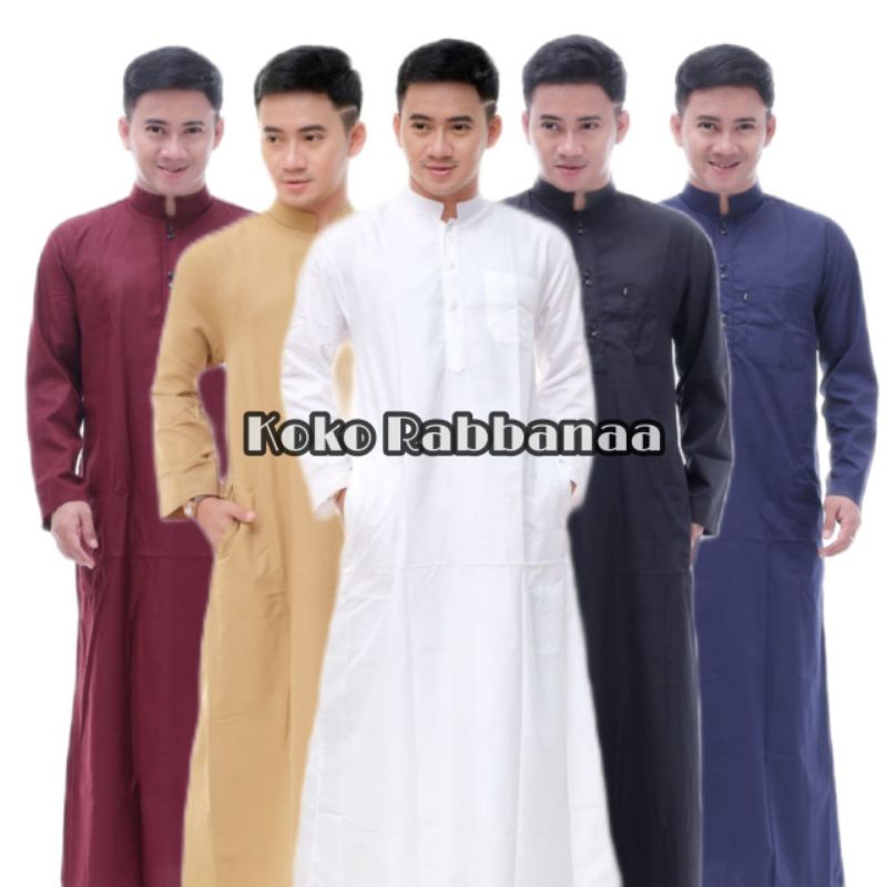 jubah rabbana / jubah habib polos