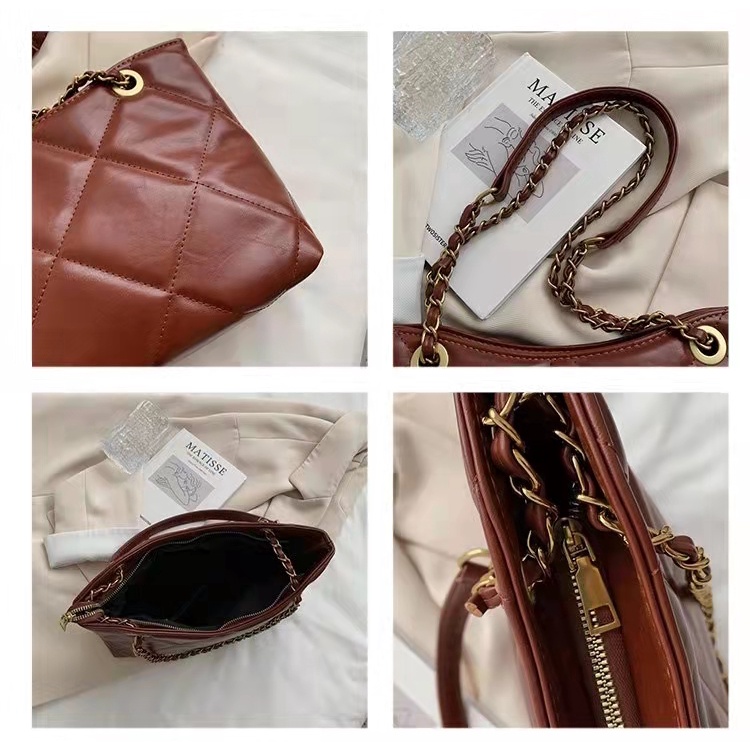 BJ57567 - BLACK/BROWN/COFFEE/WHITE - TAS IMPORT TERMURAH TERLARIS BAGSTORE JAKARTA FASHION WANITA CR7567 LT1940