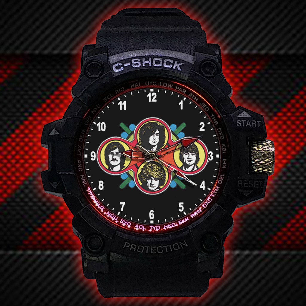 (ISTIMEWA BOSSQUE) JAM TANGAN LED ZEPPELIN  LIST MERAH - EXCLUSIVE 18