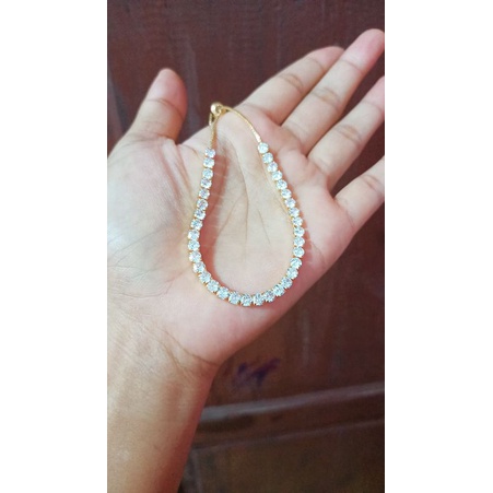 Gelang serut mata diamond premium ,kurus gemuk bisa pakai