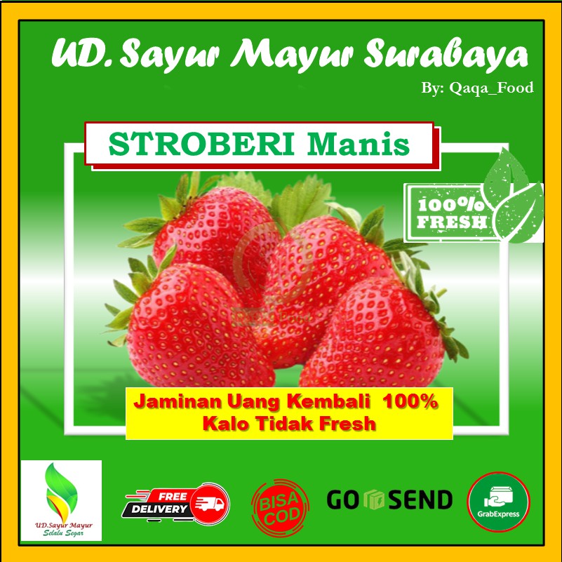 Jual Buah Stroberi Strowberri Segar Fresh 1 Pax Buah Buahan Segar Fresh ...