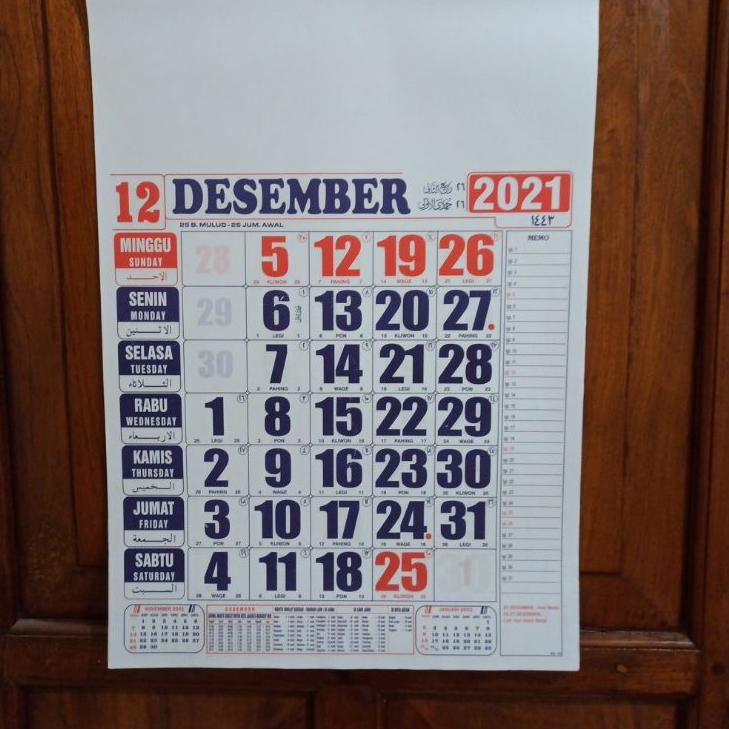 

Diskon Promo VNYFU Kalender Bulanan Kalender Kerja Angka Besar Ukuran 38 x 12 cm 2021 Q35 Best Selle