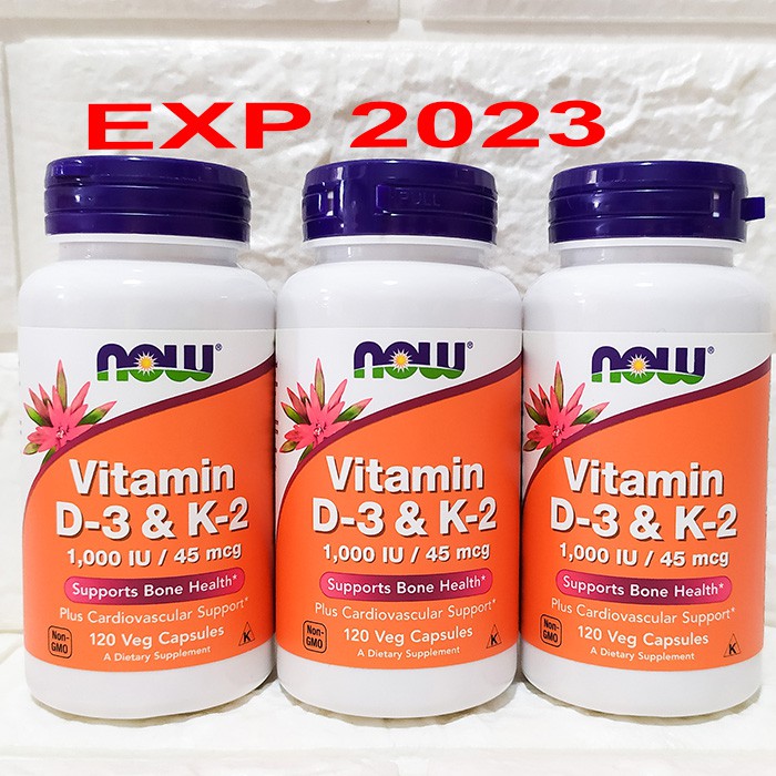 Jual Now Foods Vitamin D3 K2 D3 K2 Now Food Vit D3 K2 Kesehatan