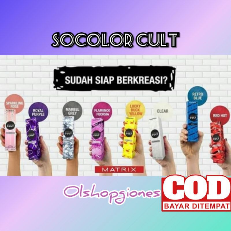 Matrix socolor cult marble grey retro blue cat rambut 90ml cat saja