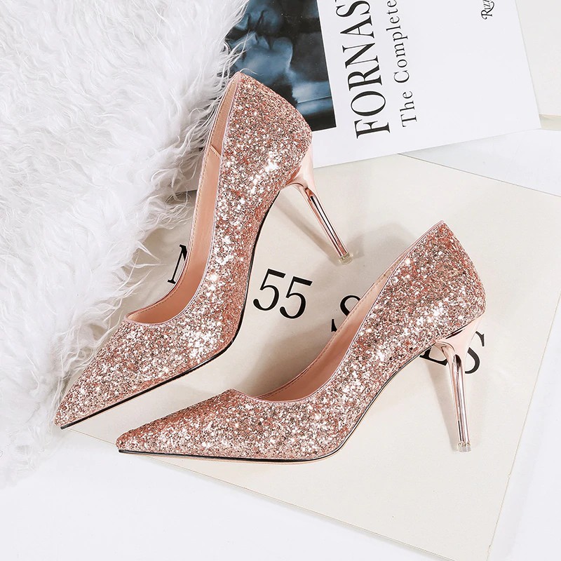 bridal shoes glitter