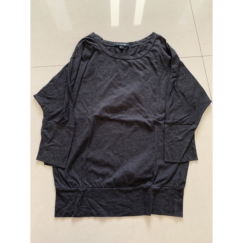 atasan forever21 kaos kombor batwing preloved forever 21