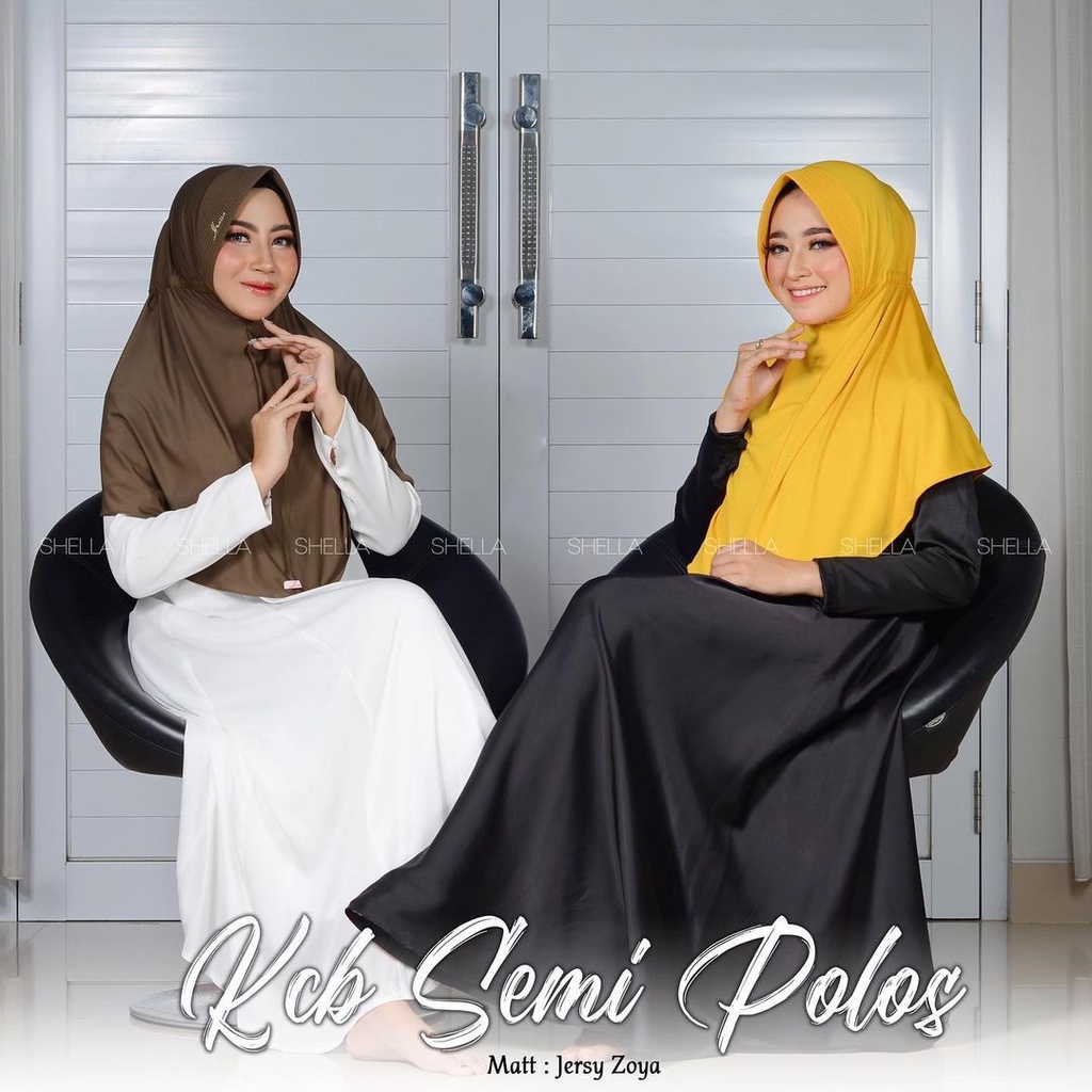 Jilbab Instan Jersey Zoya Shella Hijab Standar List Polos List Motif Hijab Instan Polos