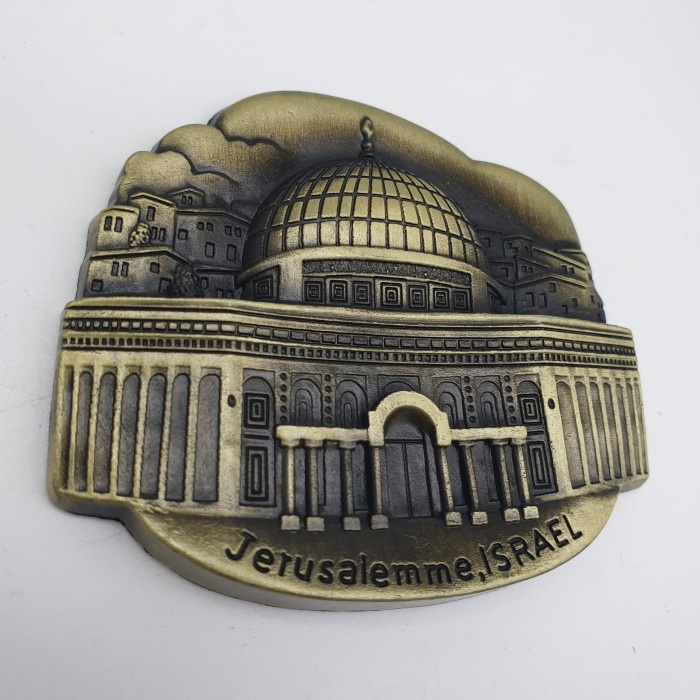 3D LOGAM Souvenir Negara magnet Kulkas Tempelan Jerusalem Israel