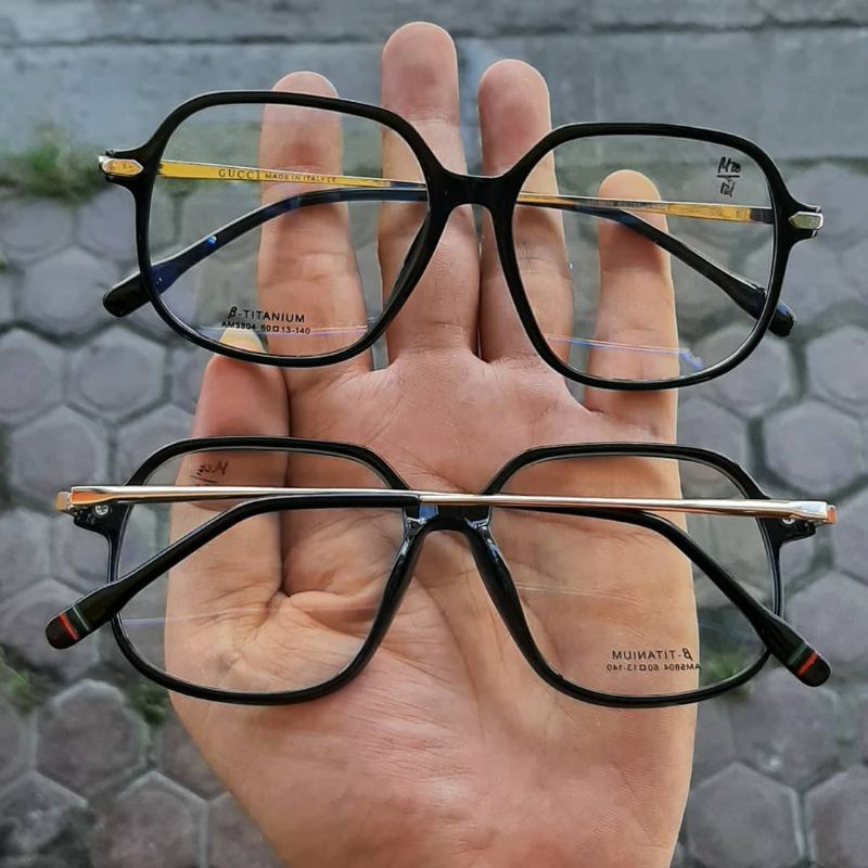 Kacamata Anti Radiasi Frame Gucci AM 5804 warna Hitam
