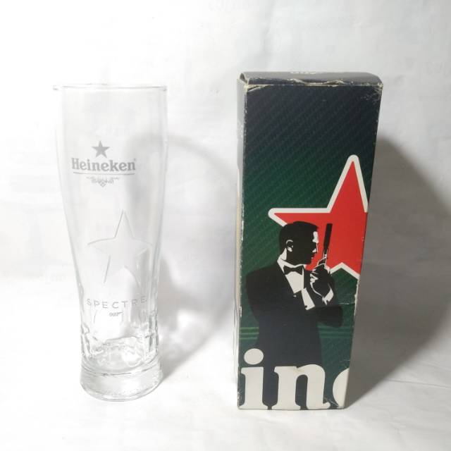 Gelas Bir Heineken Beer James Bond 007 Langka Rare Mug Vintage Glass Classic Special Limited Edition