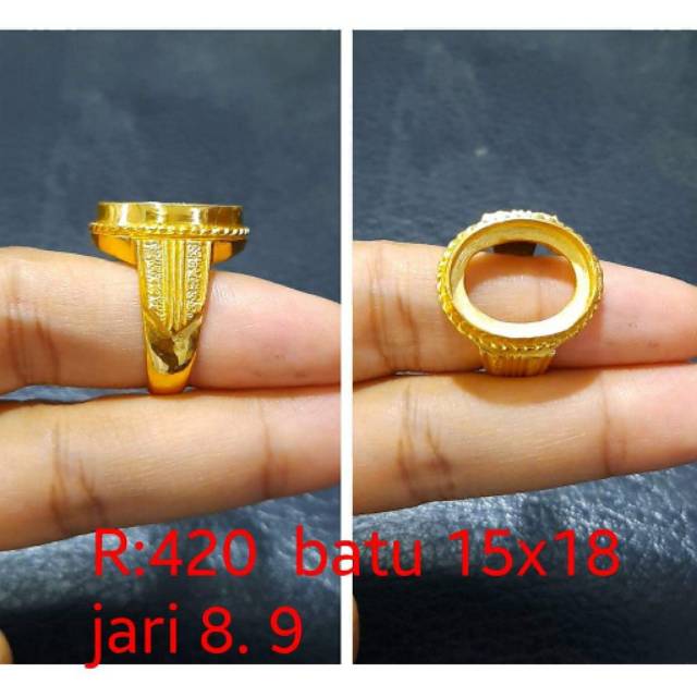 Ikat ring emban perunggu model eropa