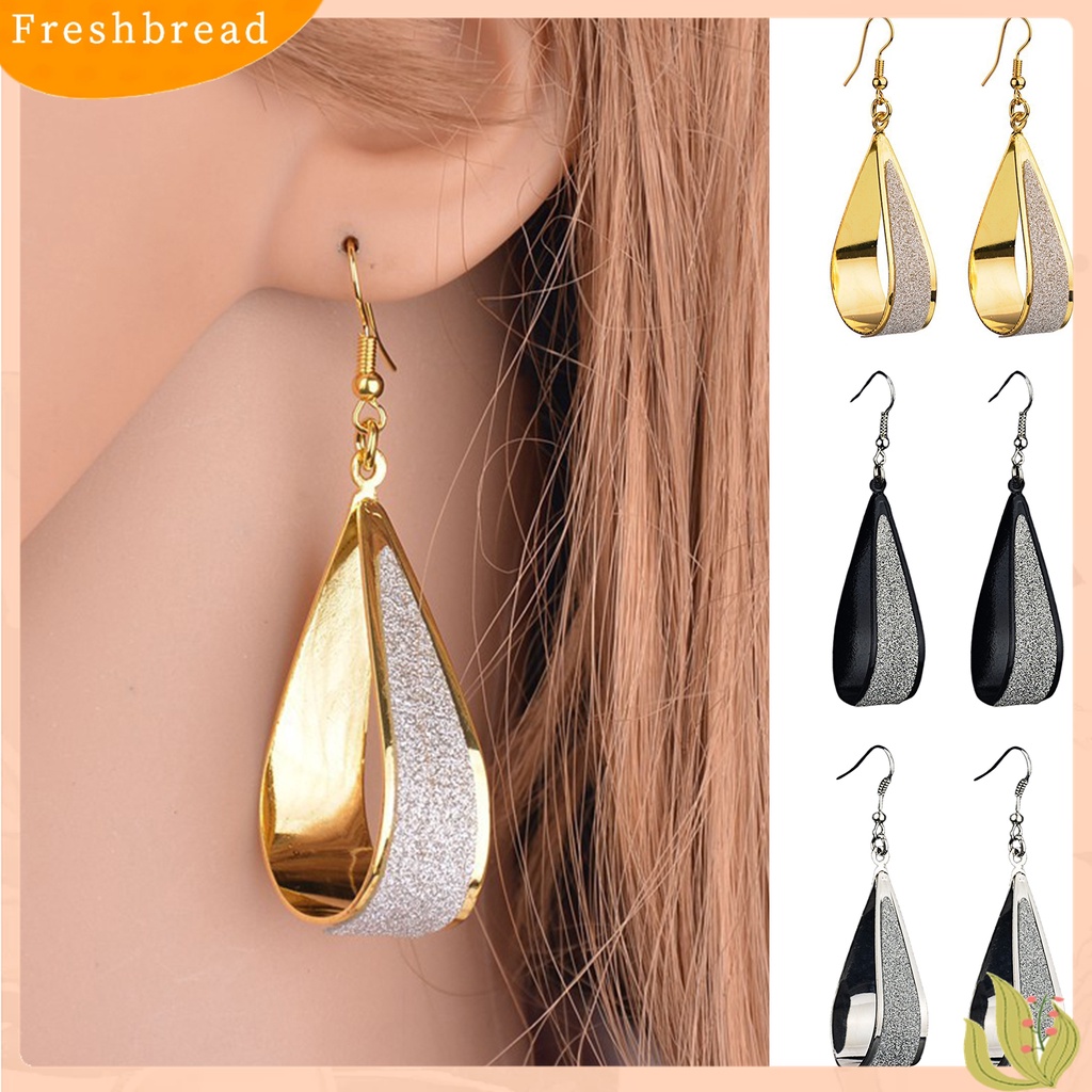 Terlaris Water Drop Shape Alloy Simple Hollow Drop Earrings Hook Earrings Party Supplies for Wedding