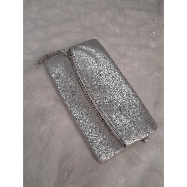 Tas kondangan/Tas Silver / tas gliter / dompet silver / dompet silver/OMG /Clutch Bag OMG