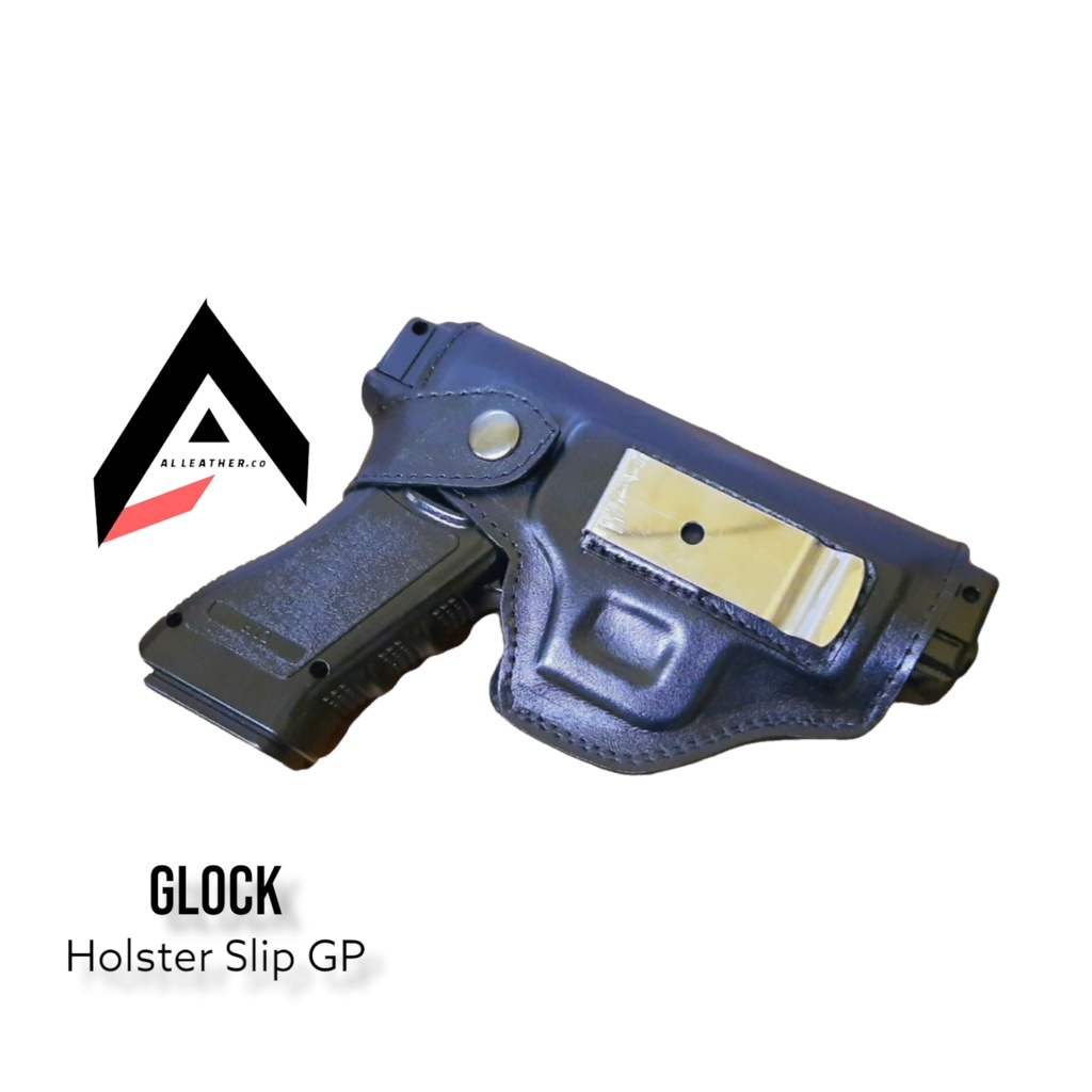 Sarung Pistol Holster Glock Kulit Slip