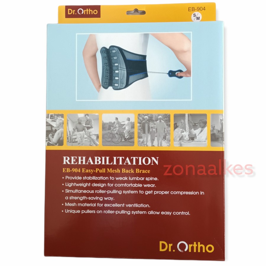 Korset Lumbal LSO / Korset Pinggang / Lumbar Support / HNP Syaraf Kejepit Dr. Ortho EB-904