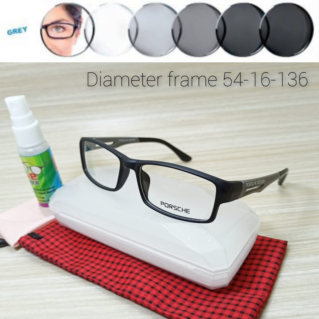KACAMATA PHOTOCROMIC/ KACAMATA PORSCHE ~KACAMATA MINUS BISA BERUBAH WARNA