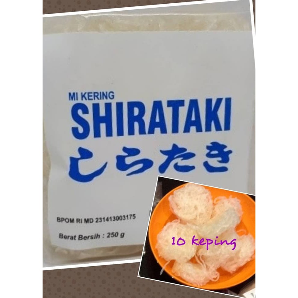 

Low Carbs Dry Shirataki 250gr Mie Shirataki Kering