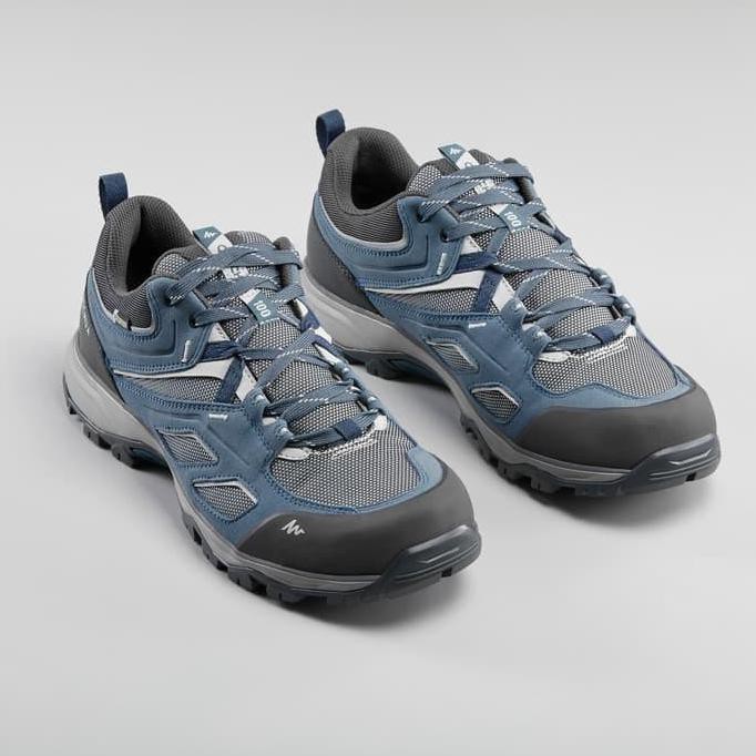 Sepatu Gunung Pria Waterproof Mh100 Biru Quechua Beladamazmall