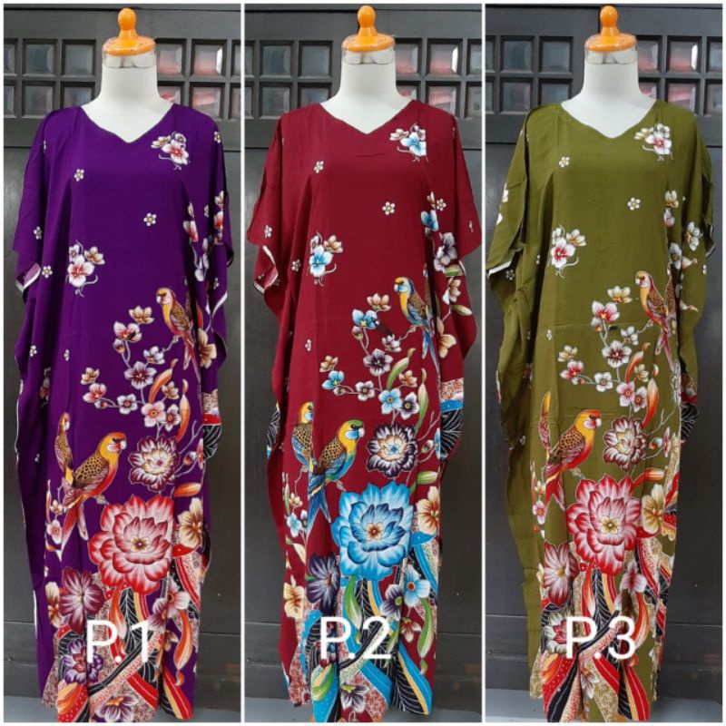 DASTER KALONG LONGDRESS JUMBO KENCANA UNGU LEBEL BIRU ASLI MOTIF POLOS ORGINAL BATIK KENCANA UNGU