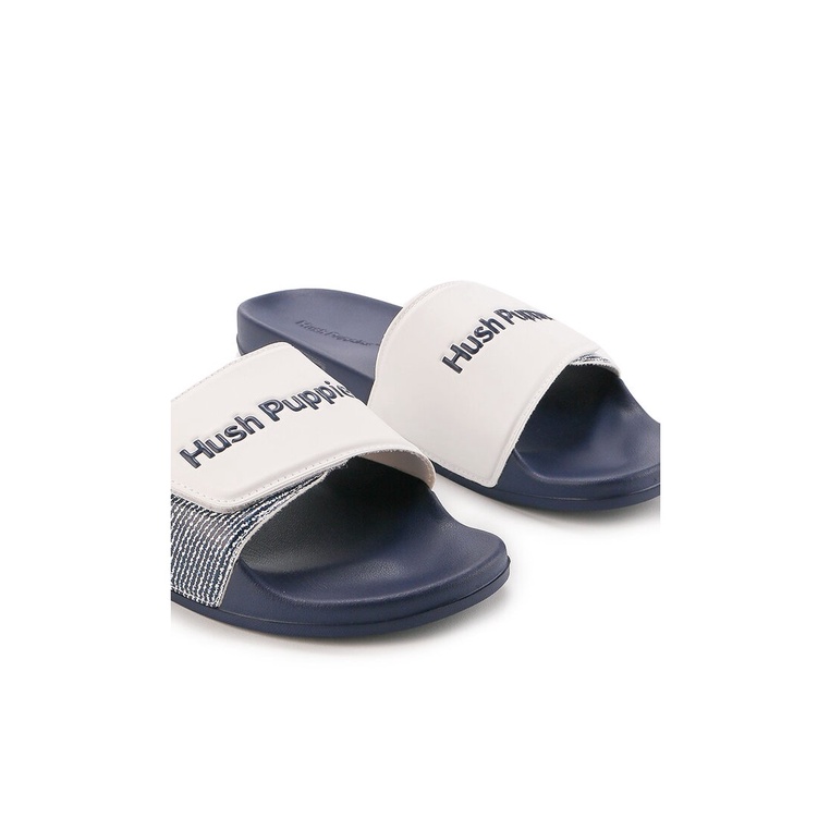 SANDAL SLIDE HUSH PUPPIES PRIA ORIGINAL CASUAL BRANDED BIRU NAVY HM20