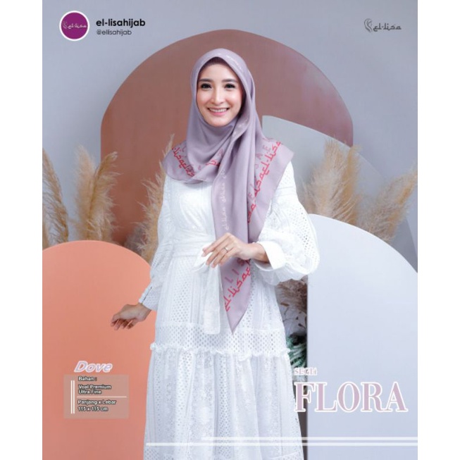 SEGIEMPAT ELLISA SEGIEMPAT FLORA BY ELLISA HIJAB ORI