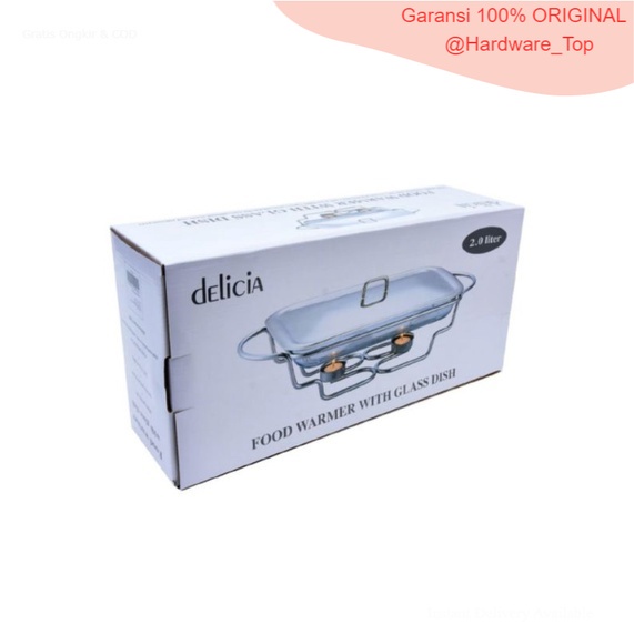 Delicia Penghangat makanan/food warmer Square