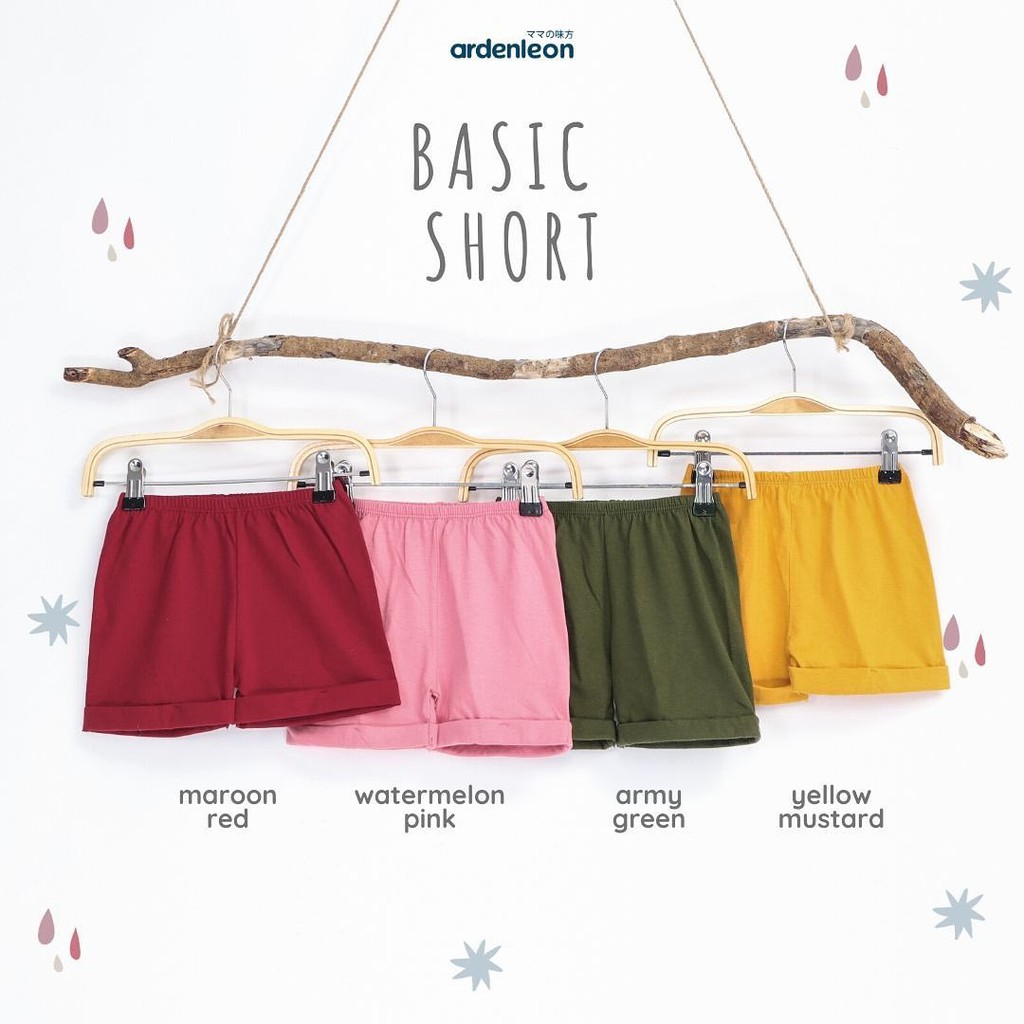 ARDENLEON BASIC SHORT UNISEX / CELANA PENDEK / CELANA ANAK