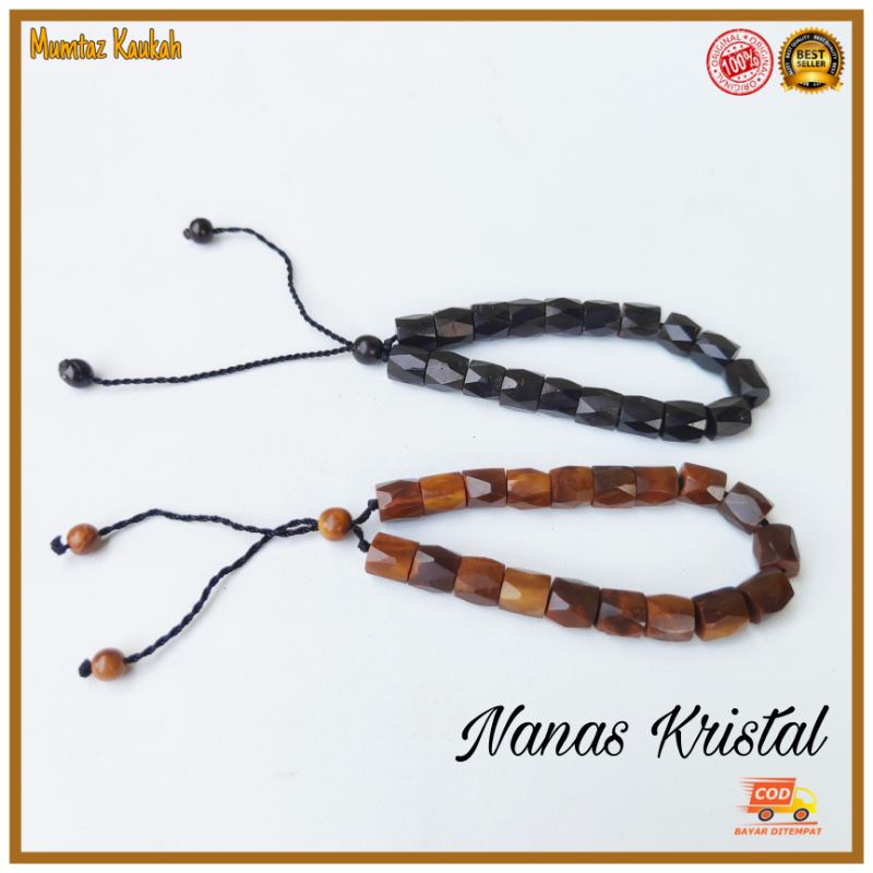 Gelang kaokah kaukah nanas cutting kristal / gelang koka kokka coklat kauka kaoka hitam kokah