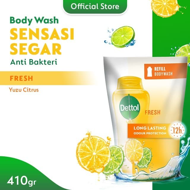 Dettol Fresh yuzu citrus  Body Wash [410 g/ Refill]