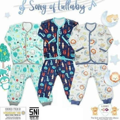 Libby Setelan Panjang | Setelan Anak Libby | Libby Setelan Panjang Kancing Tengah